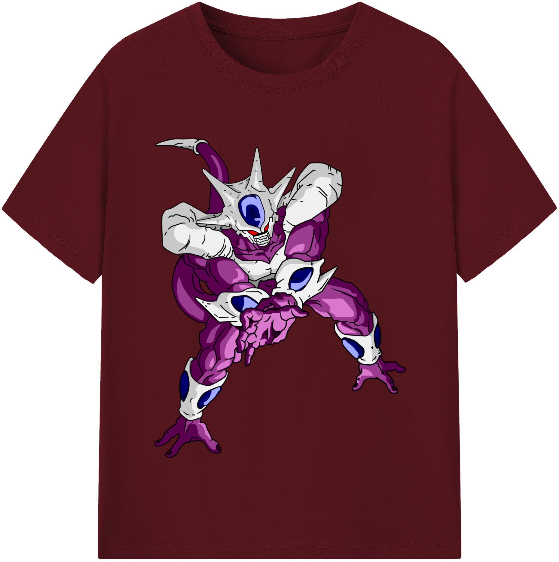 （画像用） ドラゴンボール クウラ DRAGON BALL Cooler Coora 綿100％半袖Tシャツ（フロントプリント）